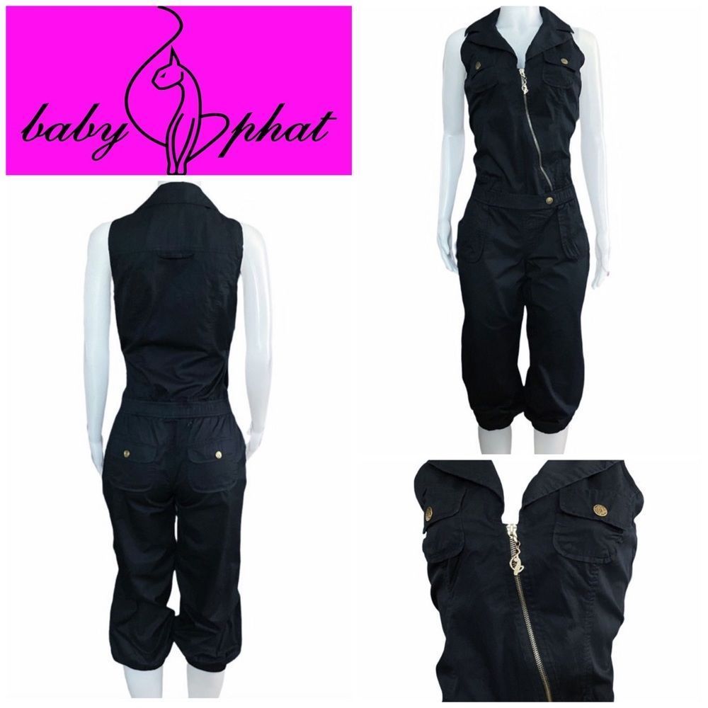 🛍️ Mix & Match 2/$250 🛍️ Vintage Baby Phat Black Jumpsuit
